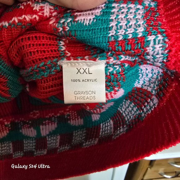 Womens Christmas sweater Santa Baby! Size XXL - Picture 7 of 7